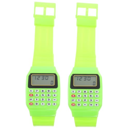 DOITOOL 2St Rechenuhr für Kinder finanzrechner Uhr Taschenrechneruhr für Kinder kinderuhren Armbanduhr Kinder Männergeschenke zum Geburtstag Berechnung Uhr Taschenrechner Armbanduhr Junge von DOITOOL