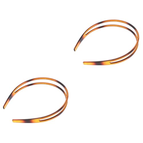 DOITOOL 2st Stirnband Sportdekor Mädchen Geschenk Damen Zopfhaar-accessoires Make-up-stirnbänder Doppeltes Kopfband Haarschmuck Für Die Hochzeit Plastik Rutschfest Braut Frauenkleidung von DOITOOL