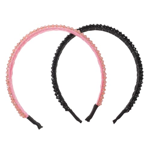 DOITOOL 2st Stirnband Haarreifen Für Stirnbänder Für Damenhaar Koreanische Haarzusätze Beauty-haarreifen Diamant-kopfschmuck Haarschmuck Für Frauen Haar Höhle Fräulein Mädchen Kristall von DOITOOL