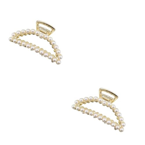 DOITOOL 2stücke Eleganter Perlenausschnitt Haarklammer Für Hochzeits Und Partyfrisuren Für Und Mädchen Langlebige Haaraccessoires Im Monddesign von DOITOOL