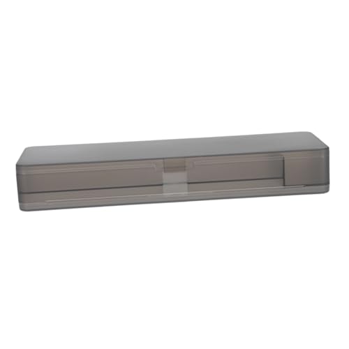 DOITOOL 2stücke Längliche Aufbewahrungsbox Für Schreibwaren Stiftebox Mit Deckel Längliche Schreibwarenbox Aus Hochwertigem Material Transparente Beidseitige Sichtbarkeit Praktische von DOITOOL