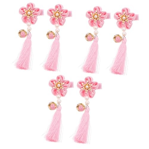 DOITOOL 3 Paare Japanische Haaraccessoires Haarspangen-clip Für Mädchen Chinesische Kleider Für Frauen Chinesischer Haarstab Kleiderstange Aus Holz Chinesisches Kleid Hanfu Kind Paar-clip von DOITOOL