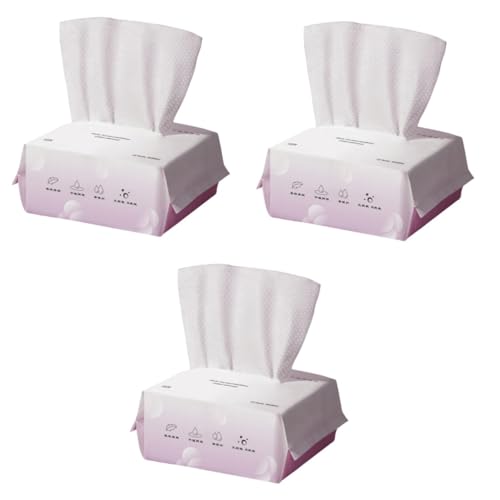 DOITOOL 3 Packungen Stoffwischer Extraktionstuch Handtuch waschen Make-up-weiche Pads für das Gesicht Handtücher für Gesichtstücher Gesichtsreinigungstuch Kosmetik Gesichtstuch Waschlappen von DOITOOL