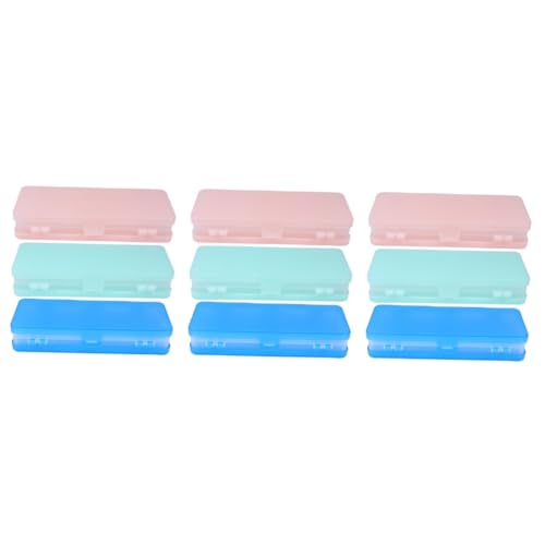 DOITOOL 3 Sätze DREI Großes Stiftsortiment Doppel Seiten Federmäppchen Transparente Und Matte Bleistiftbox Für Schüler Praktische Schreibwaren Aufbewahrung 3 Stück * 3 von DOITOOL