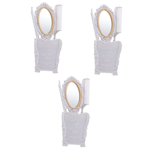 DOITOOL 3 Sätze Kamm-set Damenanzüge Entwirrende Haarbürste Reisekamm Haarentwirrungsbürste Frisierkamm Make-up Pinselhalter Tasse Geldbörse Reisen Weiß Plastik von DOITOOL