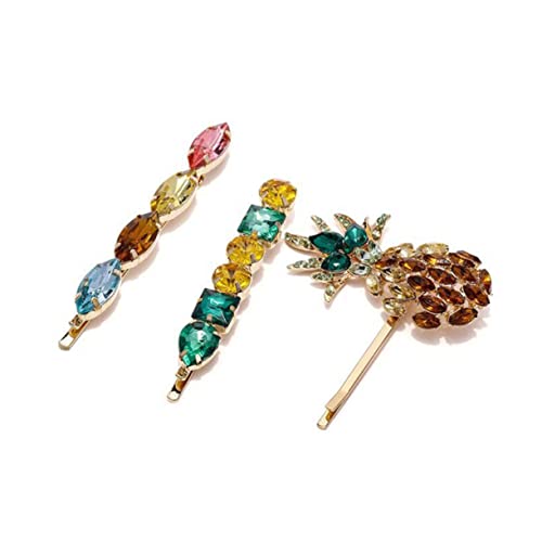 DOITOOL 3 Stk Haarspangen für Frauen Haarschmuck für Damenclips Mädchen Haarspange Haar Klammern Haarnadel Frauen Haarspange Mode-Haarspangen Strasssteine Klipp Fräulein von DOITOOL