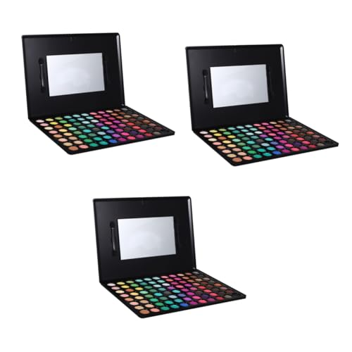 DOITOOL 3 Stk Lidschattenpalette mit 88 Farben bunter Lidschatten hochpigmentiertes Pulver mattierter Lidschatten schimmernder Lidschatten Kosmetik Lidschatten-Palette von DOITOOL