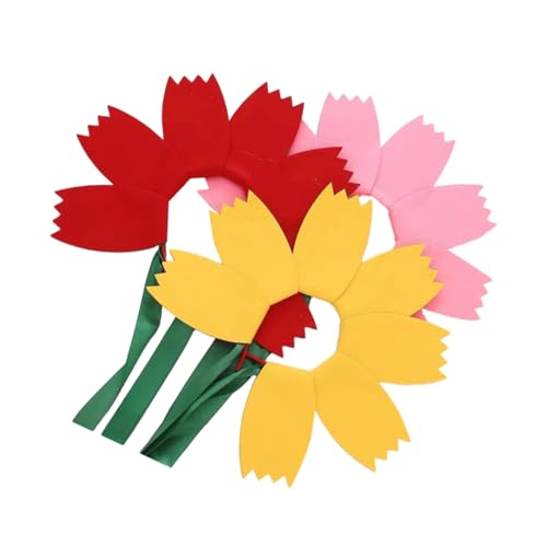 DOITOOL 3 Stk Sonnenblumen-Dekorationshaar Frau Stirnband Baby-Dekor Haarklammer Haarband Party-Haarreifen lustige Haarreifen die Blumen Kopfbedeckung Schleife schmücken von DOITOOL