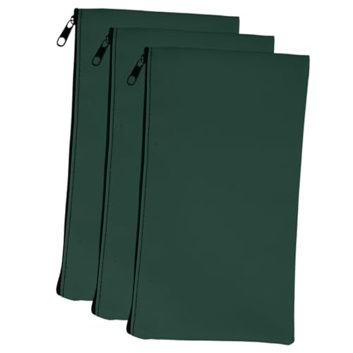 DOITOOL 3stücke Geldbeutel Mit Reißverschluss Für Bargeld Aus Aluminiumlegierung Und Pu-Leder Zur Aufbewahrung Von Schecks Quittungen Wechselgeld Und Münzen Tragbar Und Praktisch von DOITOOL