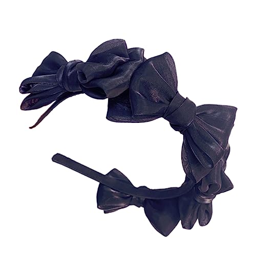 DOITOOL 3st Schleife Stirnband Haarschmuck Für Mädchen Bandana Für Haare Bowknot-stirnband Haarbandanas Hochzeitskopfschmuck Hijab Aus Satin Schal Haarband Mode Kopfbedeckung Damen Stoff von DOITOOL