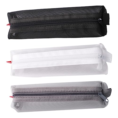 DOITOOL 3 Stück Stifttaschen Organizer für Schulbedarf Transparente Aufbewahrungstaschen mit Großem Fassungsvermögen für Stifte Bürobedarf und Mehr Zufällige Farbe DOITOOL 3 Stück Stifttaschen Organizer für Schulbedarf Transparente Aufbewahrungstaschen mit Großem Fassungsvermögen für Stifte Bürobedarf und Mehr Zufällige Farbe von DOITOOL