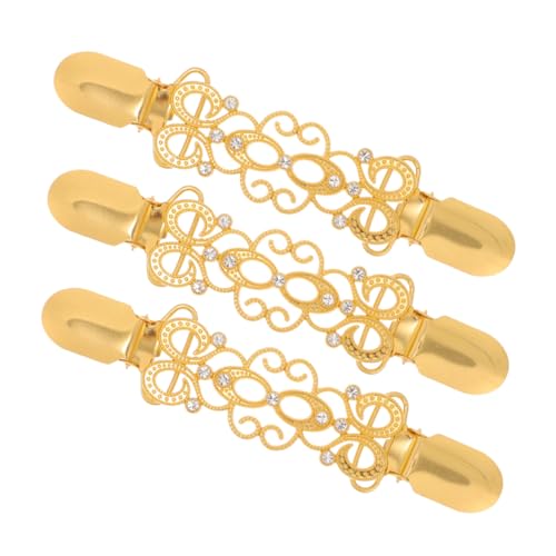 DOITOOL 3stücke Clip Für Strickjacke Aus Zinklegierung Mit Zirkonia-akzenten Zur Schnellen Befestigung Von Cardigans Und Hemden Verhindert Formverlust Vielseitig Einsetzbares Kleidungsacce von DOITOOL