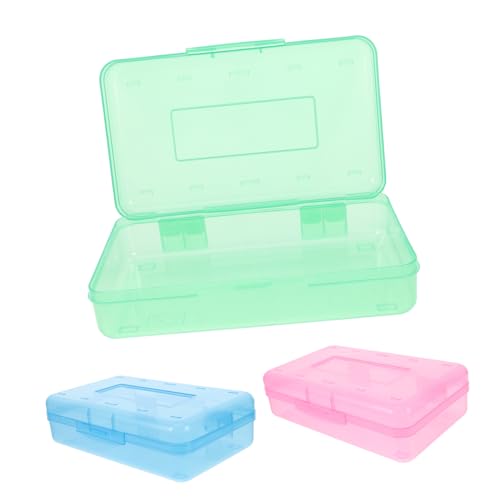 DOITOOL 3 Teilige Schreibwaren Aufbewahrungsbox Federmäppchen Marker Aufbewahrungs Organizer Bleistiftbehälter Buntstift Organizer Buntstift Boxen Kunststoff Stift Organizer Marker von DOITOOL
