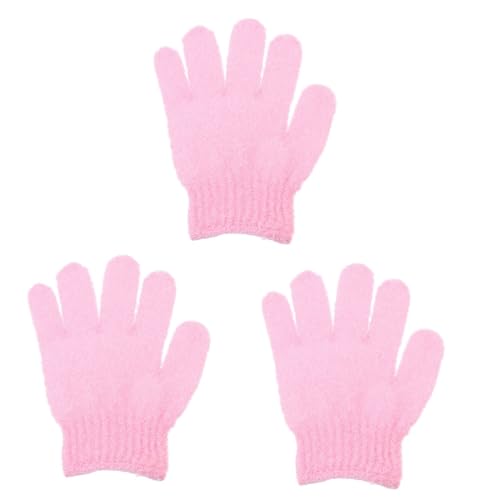 DOITOOL 30 Stk Fünf-finger-badehandschuhe Spa-handtücher Für Die Gesichtsbehandlung Handschuhe Für Körperwäscher Luffa-handschuh Nylon Waschbecken Rosa Fräulein Gefrostet von DOITOOL