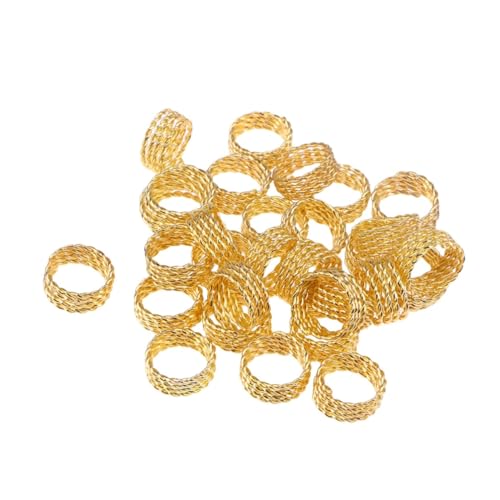 DOITOOL 30 Stk Haare Pferdeschwanz Haare Geflochten Ringe Tiara Für Mädchen Goldene Haarmanschetten Mädchen-ornamente Haarstyling-stifte Perlen Für Haare Modellieren Fräulein Stirnband von DOITOOL