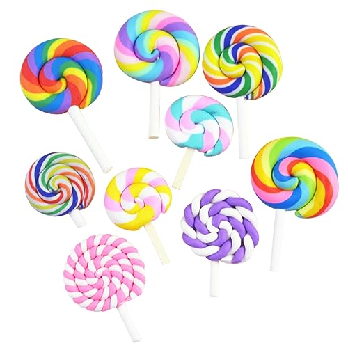 DOITOOL 36 Stk Lutscher Ton Kind Knoten Charm Zur Schmuckherstellung Handgefertigt Süß Schön Hair Clip Candy Mini-perlen Diy Fotoornament Polymer Party Ketten Nagel Schlüsselanhänger von DOITOOL