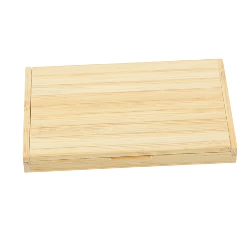 DOITOOL 3Er-Packung Visitenkartenetui Halter Veranstalter kontaktlos Fall Kartenhülle kartenclip Karten Clip Card Holder Kartenkästchen Flash-Karten-Organizer Kartenorganisator Bambus von DOITOOL