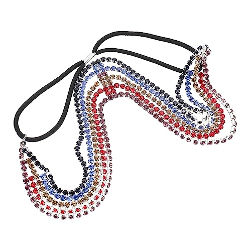 DOITOOL 3St Gemischte Strass Haar kette Braut Stirnband Ersatzkappe für Parfümdüse haarschmuck haar zubehör Haarband Haargummis Strass Stirnband Damen Strass-Kopfschmuck Stirnkette von DOITOOL