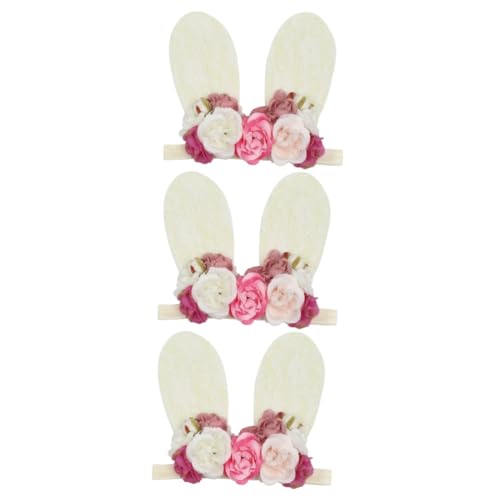 DOITOOL 3St Haarband Blumen künstliche Haarschmuck Kopfbedeckung Baby Stirnband von DOITOOL