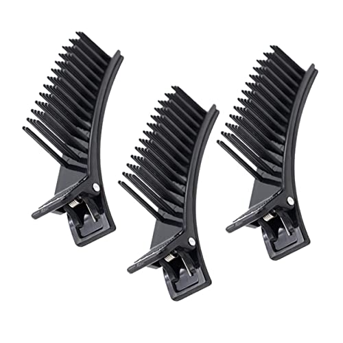 DOITOOL 3St Haarklammer Haarspangen Haarnadel Friseurklammern Clips für Friseure Haarschleifen Friseursalon-Clips Haarschneideclips für Mädchen Metall Formclip Damen Abs von DOITOOL