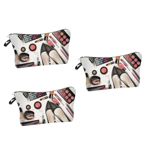 DOITOOL 3St Kosmetiktasche Make-up-Taschen-Organizer draussen Clutch-Geldbörse für Damen Reise-Make-up-Set Aufbewahrungstasche Kosmetik-Organizer-Tasche tragbar Handtasche Fräulein von DOITOOL