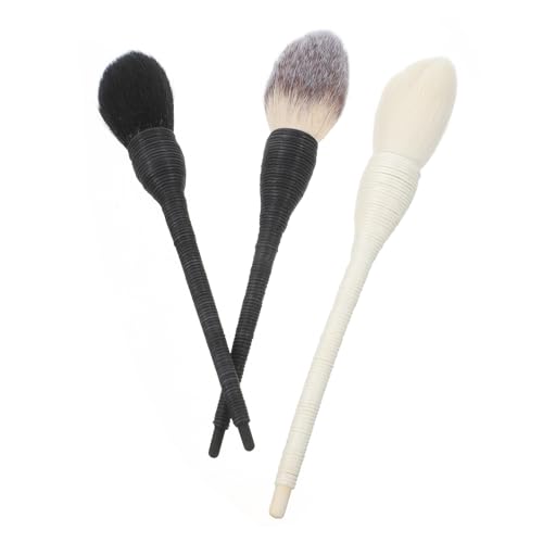 DOITOOL 3st Kosmetikpinsel Mischen Nachfüllbarer Puderpinsel Make-up-pinsel Aus Wolle Polierpinsel-make-up Make-up-pinsel Aus Rattan Make-up Pinsel Make-up-tool Bambus Einfach Malen von DOITOOL