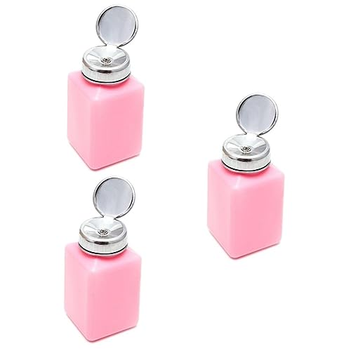 DOITOOL 3St Pumpspenderflasche Make-up-Entferner-Flasche stainless steel inoxlm alkbottle Flasche mit Nagelspender Spenderflasche für Nagelpumpen Makeup entferner Pumpflasche Dosierflasche von DOITOOL