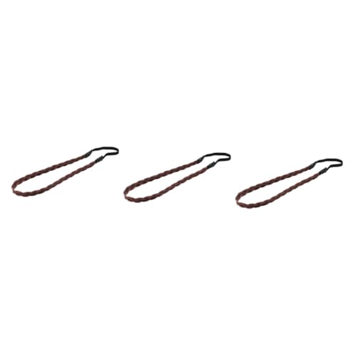 DOITOOL 3St elastisches Stretch-Haarteil elastisches Stirnband für Damen Haarschmuck Haarband Haargummi Perücke geflochtenes Stirnband frauen stirnband Twist Schal Braut von DOITOOL