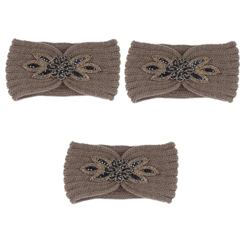 DOITOOL 3St hüte hutschachtel mützen die hatd bowknot haarband caps the hat haarband mit schleife kloburste Minimalistisches Haarband Winter Schal Turban Haarring Fräulein Kopfbedeckung von DOITOOL