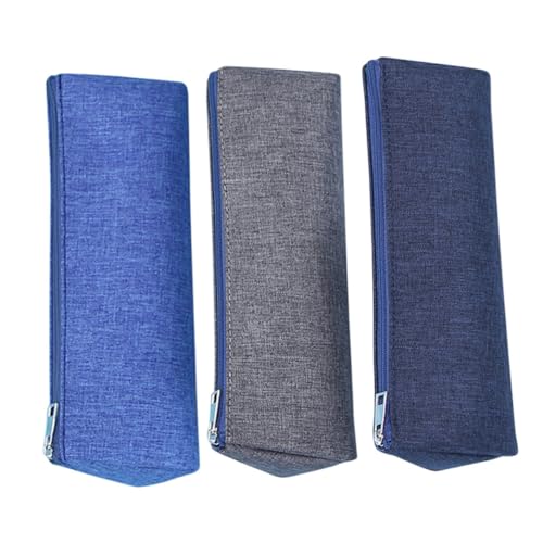 DOITOOL 3stücke Stiftetasche Aus Kompaktes Federmäppchen Zum Organisieren Von Schreibwaren Tragbare Bleistift-Tasche Mit Reißverschluss Für Mädchen von DOITOOL