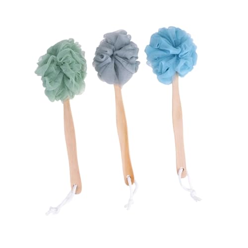 DOITOOL 3pcs Peeling Luffa Zurück Wäscher Griff Bad Blume Handtücher Für Komfortable von DOITOOL