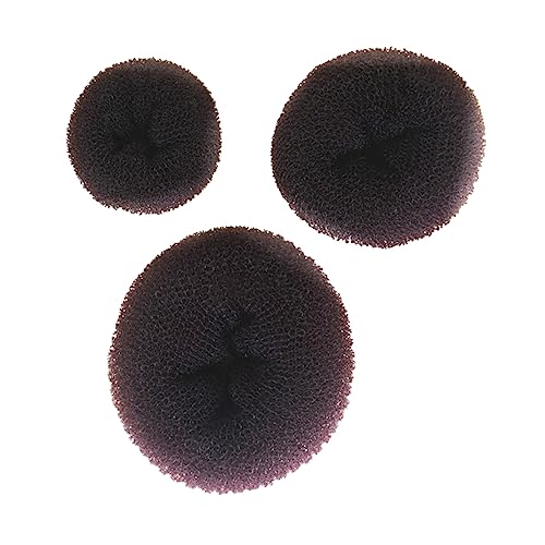 DOITOOL 3st Sockenbrötchen Für Haare Chignon-brötchen-hersteller Tiara Für Mädchen Haarkrapfen Selber Machen Dutt Maker Für Dickes Haar Ballettbrötchen Mit Donut Haarwerkzeug Ring Fräulein von DOITOOL