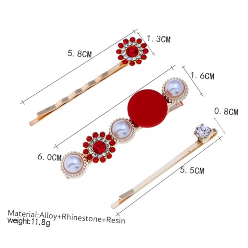 DOITOOL 3st Haarklammer Haarnadeln Aus Strass Schmuckzubehör Kopfbedeckung Mädchen Dreiteiliger Anzug von DOITOOL