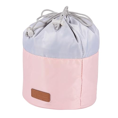 DOITOOL 3st Zylindrische Kosmetiktasche Kosmetik-Organizer Tragbare Waschtaschen Organizer Für Make-up-Pinsel Rosa Organizer Kulturbeutel Polyester Mädchen Faltbar Aufbewahrungstasche von DOITOOL