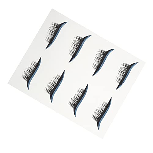 DOITOOL 4 Paare Falsche Wimpern Augen Make-up Aufkleber Wasserfestes Eyeliner-gel Temporäre Lidschatten-tattoos Wimpern Kosmetik Wimpernband Klebstoff Fräulein Bilden Plastik von DOITOOL