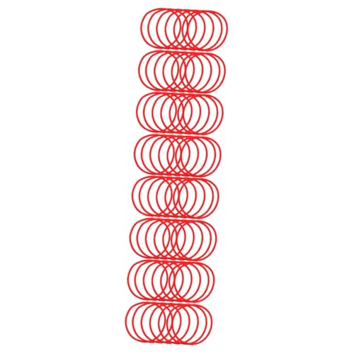 DOITOOL 4 Sätze Elastische Haargummis Bänder Pferdeschwanz Rotes Haar Kinder Haargummi Dekorative Haarbänder 100 Stück * 4 von DOITOOL