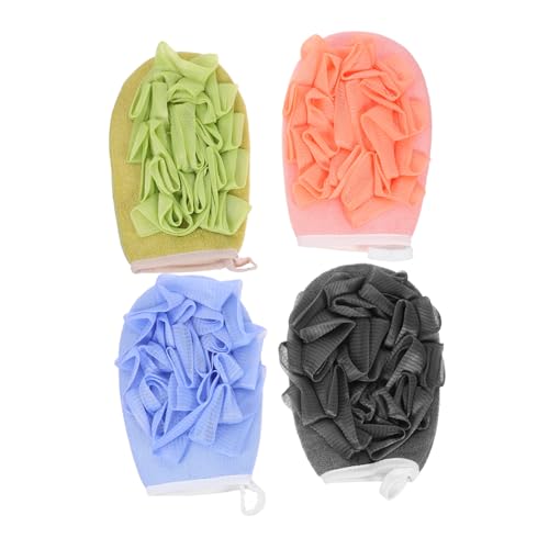 DOITOOL Tiefenschrubber Körperschwamm Zum Duschen Mit Massagehandschuhen Dickes Badetuch-set von DOITOOL