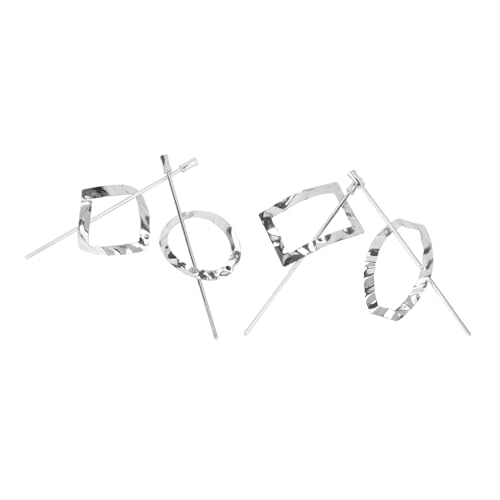 DOITOOL 4 Stück Haarnadel dekorative Haarspangen für Damen Hochzeitshaarschmuck für Frauen Haarklammer Tiara Haarstab im Retro-Stil Frau Haarstock Metall Kopfbedeckung von DOITOOL