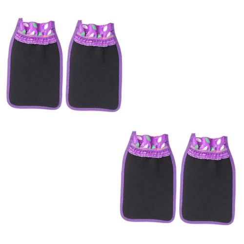 DOITOOL 2sets Handtuch Handschuhe Bad Carbon Frottee Peeling Bad Handschuhe Dusche Handtuch Set 2 Stücke * 2 von DOITOOL