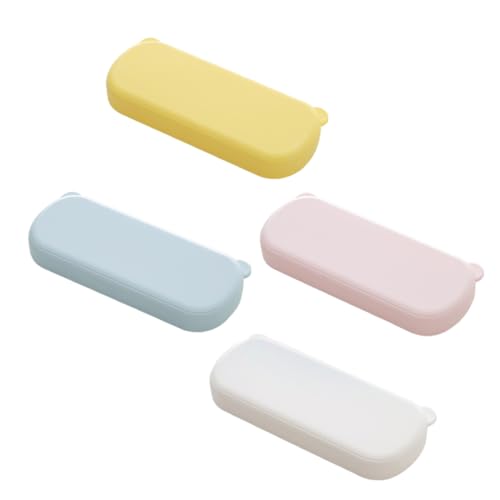 DOITOOL 4stücke Teiliges Federmäppchen Mit Großem Fassungsvermögen Cartoon-bär-stifthalter Mit Fächern Dekorativer Aufbewahrungsbehälter Aus Kunststoff Für Junge Mädchen Mädchen von DOITOOL