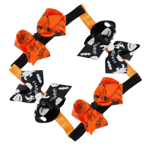 DOITOOL 4 Stück Stirnband haarschmuck Haarband Halloween-Kopfbedeckungen Kopfbedeckung für Babys Haargummis baby stirnbänder dekorativer Kopfschmuck Haarverzierung Krawatte Kleidung Schal von DOITOOL