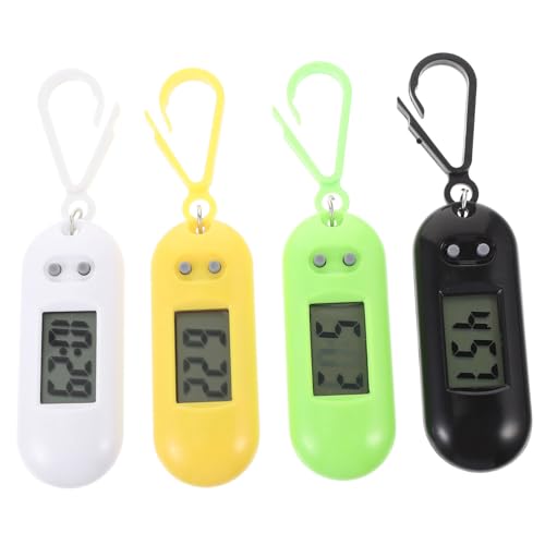 DOITOOL 4 Stück Teiliges LED Clip Examination Hanging Watch Digitale Elektronische Schlüsselanhänger Uhren in Zufälligen Farben Praktische Taschen und Rucksackuhren Zufällige Farbe von DOITOOL