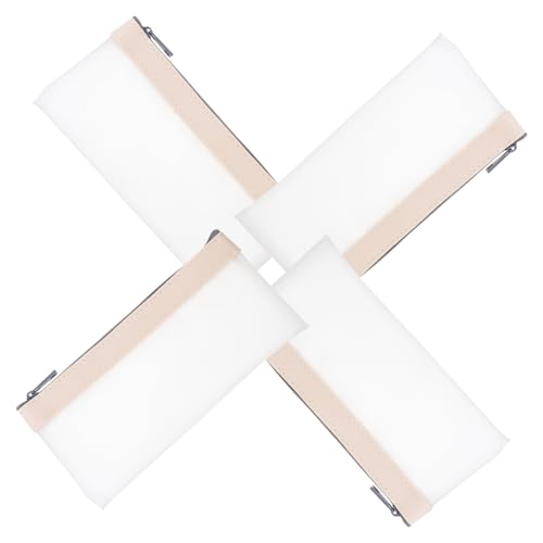 DOITOOL 4stücke Transparente Stifttasche Federmäppchen Tragbare Bleistifttasche Dekoratives Schreibwarentasche Stift-Tragetasche Stift-Organizer Für Studenten von DOITOOL