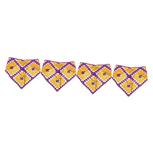 DOITOOL 4 Stück dreieckiges Stirnband Make-up-Accessoires für Frauen Häkelzubehör Haarband Häkelnadeln Haargummis Schal Stirnband Damen Accessoires Frauenkleidung Haartuch von DOITOOL