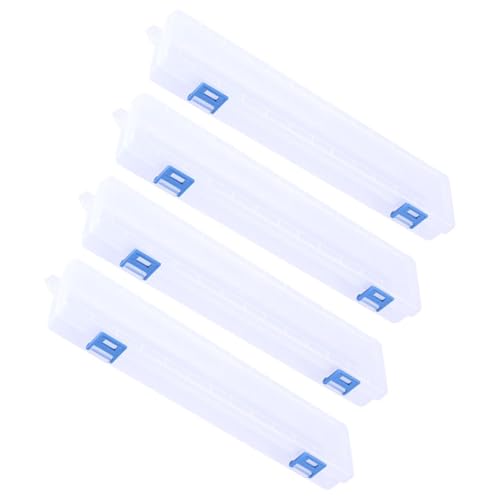 DOITOOL 4 Teiliger Ölpinsel Box Organizer Malen Durchsichtiger Pinselhalter Bastel Organizer Dosen Pinsel Etui Aufbewahrungsboxen Kleiner Aufbewahrungsbehälter Werkzeug Und Pinsel von DOITOOL