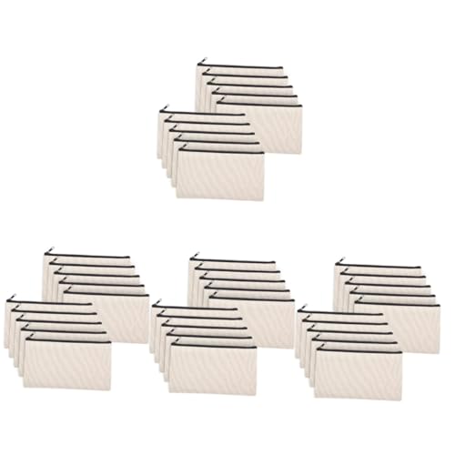 DOITOOL 40 Stck. Kosmetiktaschen zum Bemalen Sublimations Heat Transfer Blanko Federmäppchen mit Reißverschluss DIY Organizer Taschen für Reisen Camping Business und Alltag von DOITOOL