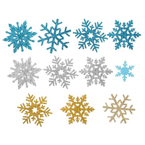 DOITOOL 40 Stück Teiliges DIY Haarschmuck Schneeflockenform Glitzernde Haarclips Bastelmaterialien für Frauen Mädchen Weihnachtsdeko Haarschmuck Zubehör von DOITOOL