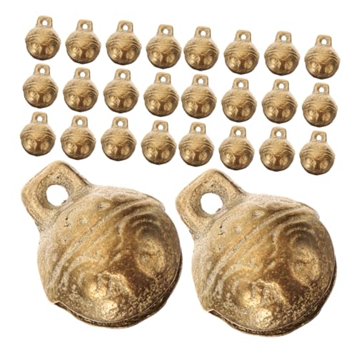 DOITOOL 40 Stück Vintage Kupfer Glöckchen Kleine Goldene Glocken zum Basteln Klingelnde Anhänger für Haustierhalsbänder Weihnachtsdeko DIY Schmuck und Türdeko DOITOOL 40 Stück Vintage Kupfer Glöckchen Kleine Goldene Glocken zum Basteln Klingelnde Anhänger für Haustierhalsbänder Weihnachtsdeko DIY Schmuck und Türdeko von DOITOOL