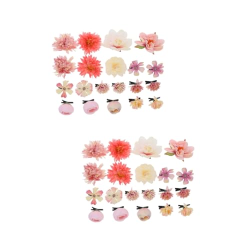 DOITOOL 42 Stk Haarnadel Haarnadeln Für Frauen Blumenhaar Süße Haarspangen Haarspange Blumenclips Für Das Haar Haarspange Für Frauen Die Blumen Haarschmuck Seidentuch Baby von DOITOOL