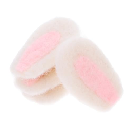 DOITOOL 4stücke Hasenohren Aus Wollfilz Diy Zubehör Weiche Accessoires Für Bastelprojekte Handgefertigte Filzohren Für Haarschmuck Und Dekorationen von DOITOOL